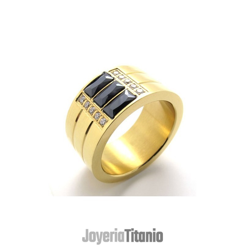 Anillo De Titanio Dorado Anillo De Titanio Dorado