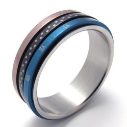 Anillo De Titanio Coloreado