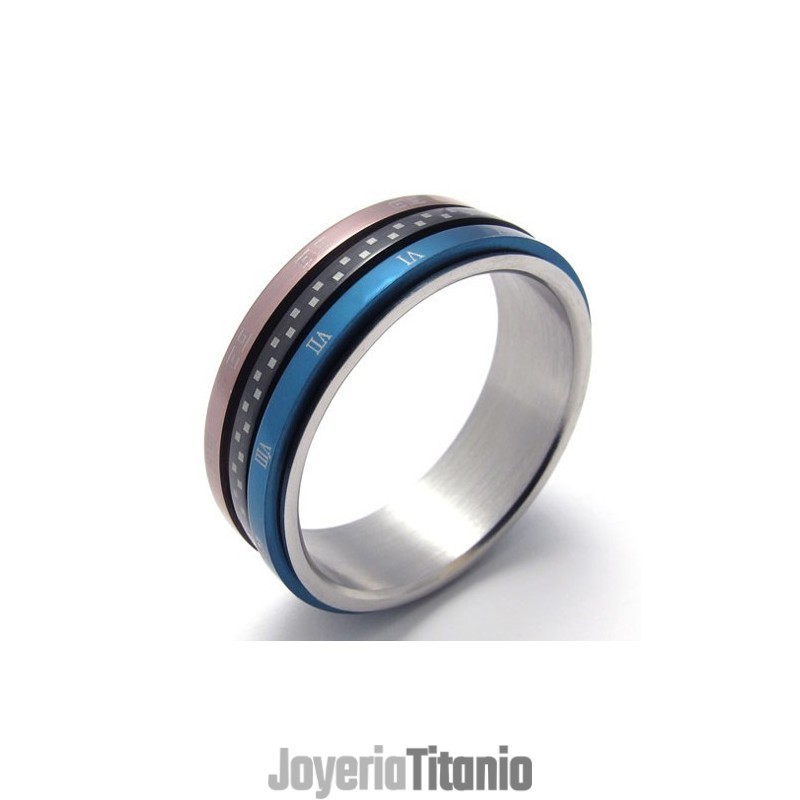 Anillo De Titanio Coloreado Anillo De Titanio Coloreado