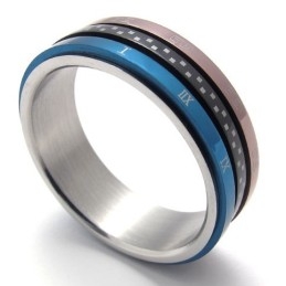 Anillo De Titanio Coloreado