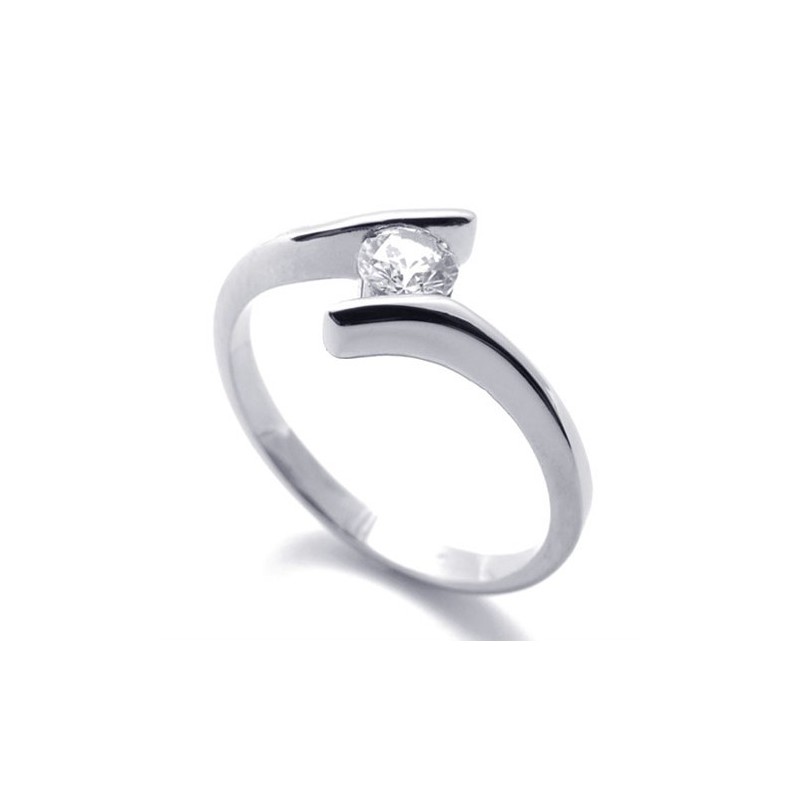 Anillo De Titanio Con Diamantes Para Mujer Anillo De Titanio Con Diamantes Para Mujer