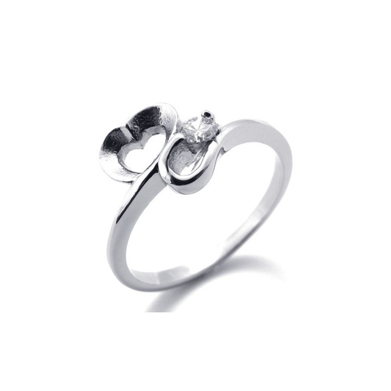 Anillo De Titanio Con Diamantes Para Mujer Anillo De Titanio Con Diamantes Para Mujer