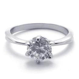 Anillo De Titanio Con Diamantes