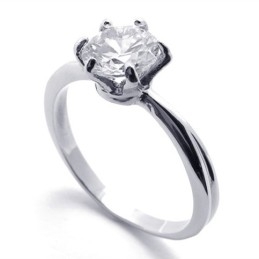 Anillo De Titanio Con Diamantes