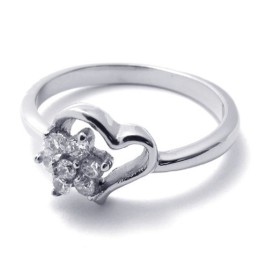Anillo De Titanio Con Diamantes