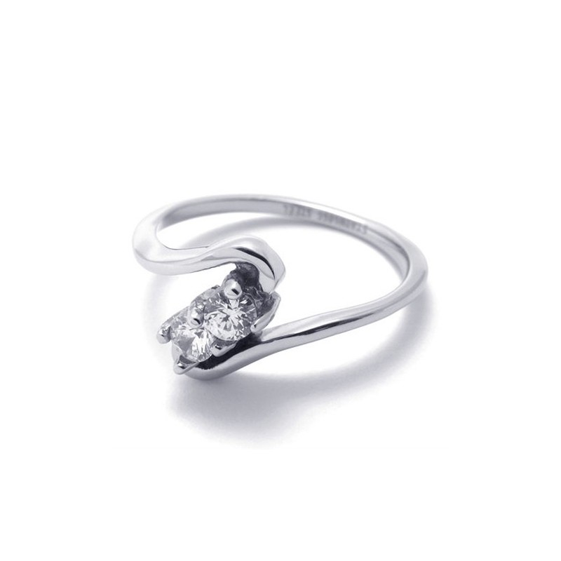 Anillo De Titanio Con Diamantes Para Mujer Anillo De Titanio Con Diamantes Para Mujer