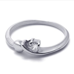 Anillo De Titanio Con Diamantes