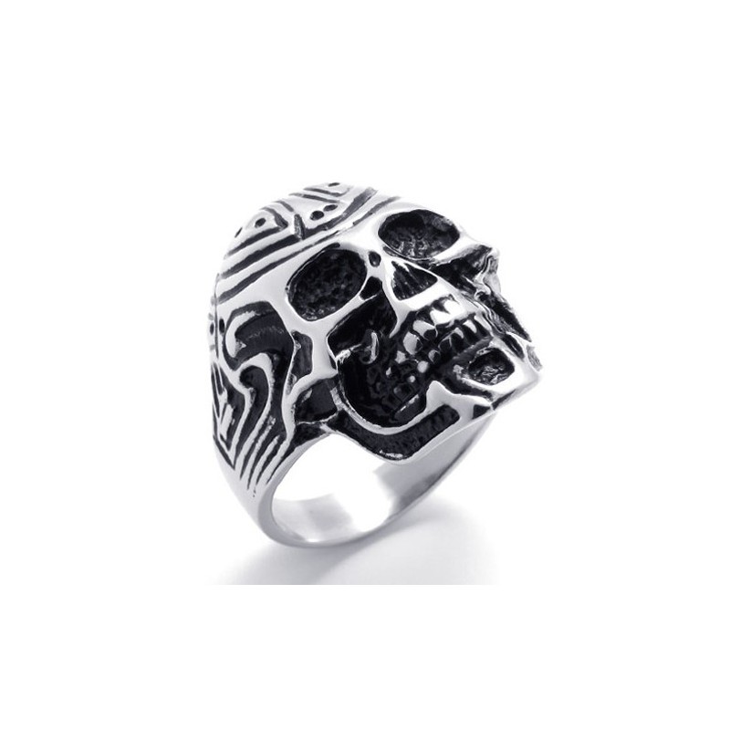 Anillo De Titanio Con Calavera Anillo De Titanio Con Calavera