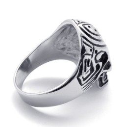 Anillo De Titanio Con Calavera