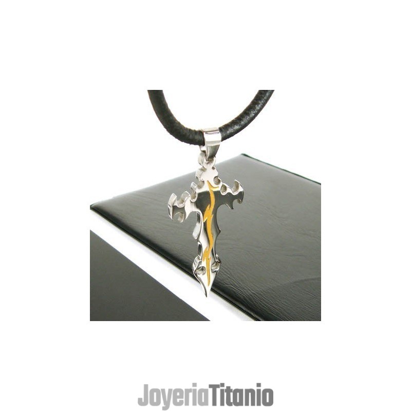 Colgante De Titanio Puro Con Cruz De Hombre Noble Y Cadena Gratis Colgante De Titanio Puro Con Cruz De Hombre Noble Y Cadena Gratis