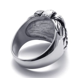 Anillo De Titanio Con Forma De León
