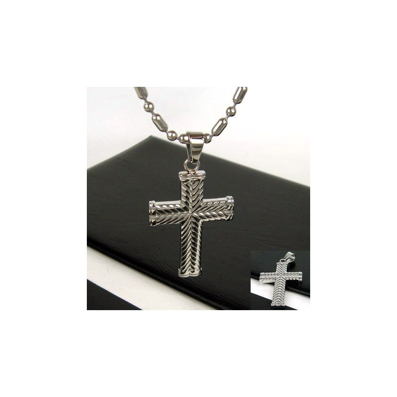 Colgante De Titanio Puro Con Cruz Exclusivo Para Hombre, Regalo