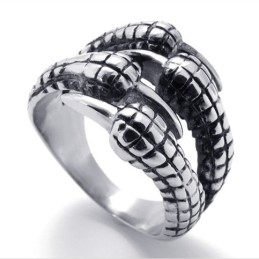 Anillo De Titanio Con Garra