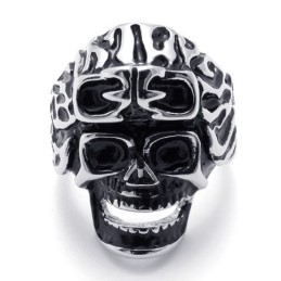 Anillo De Titanio Con Calavera