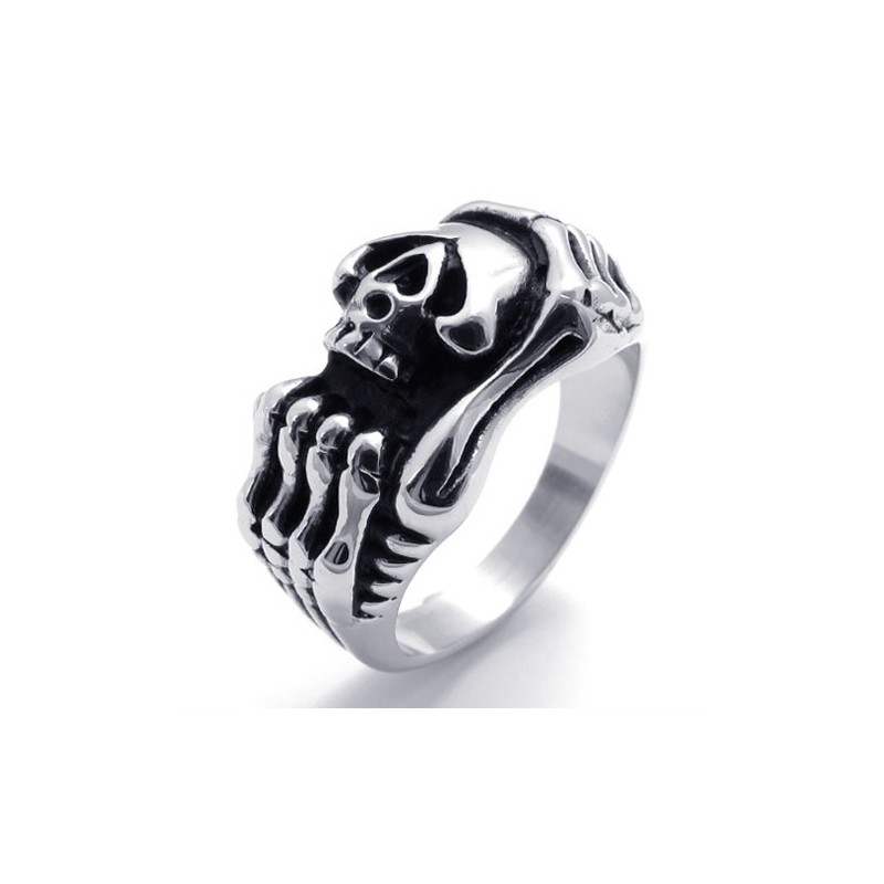 Anillo De Titanio Con Calavera Anillo De Titanio Con Calavera