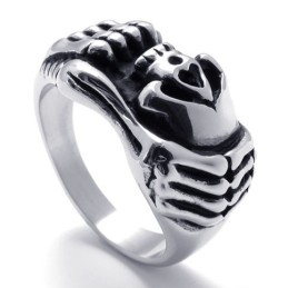 Anillo De Titanio Con Calavera