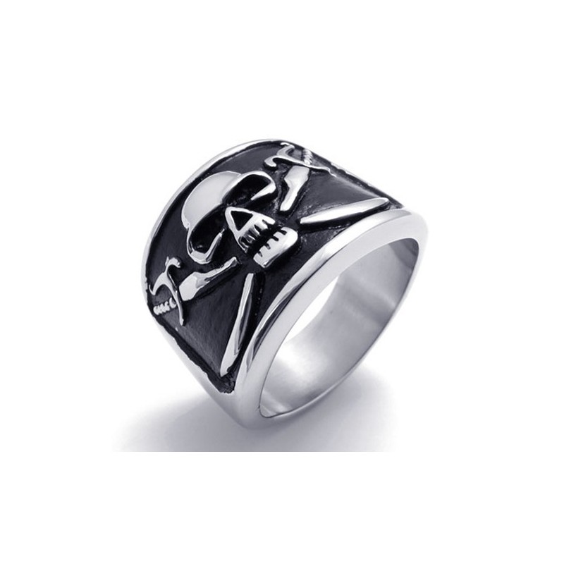 Anillo De Titanio Con Calavera Anillo De Titanio Con Calavera