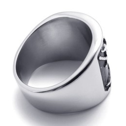 Anillo De Titanio Con Calavera