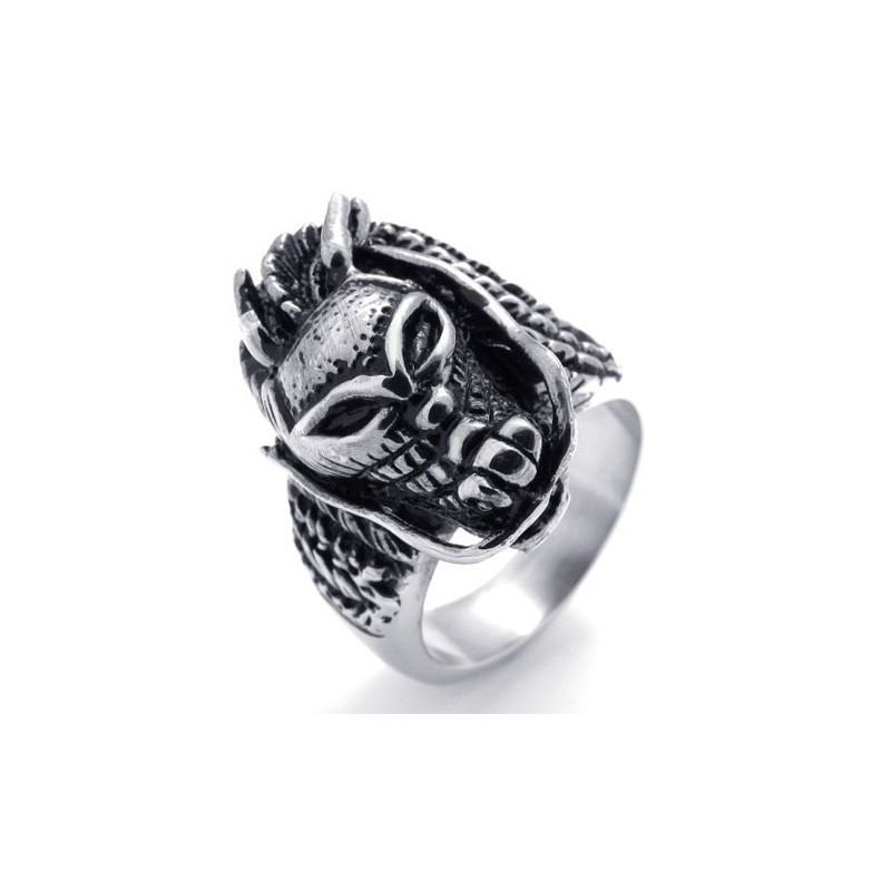 Anillo De Titanio Con Calavera