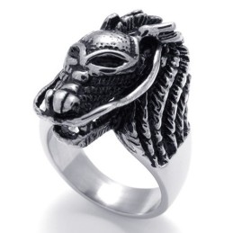 Anillo De Titanio Con Calavera