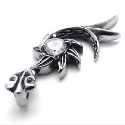 Colgante De Titanio Con Diamantes De Sirena
