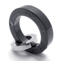 Colgante De Titanio Con Diamantes Negros Para Mujer