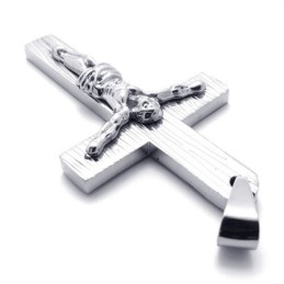 Colgante De Cruz De Titanio De Jesús