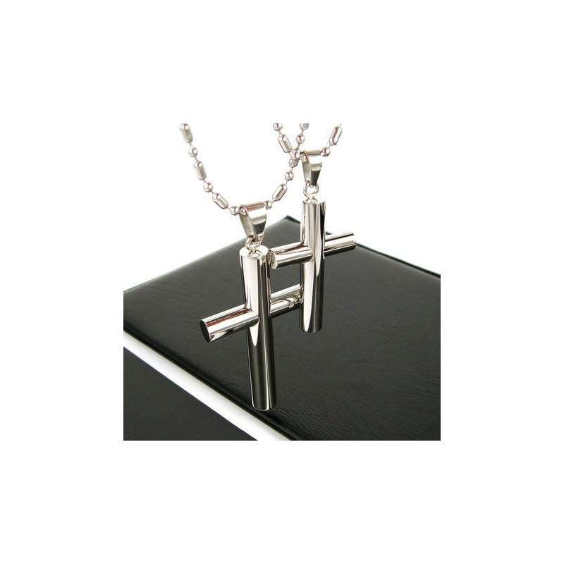 Colgante De Titanio Puro Con Cruz De Hombre (Cadena Gratis) - 1 Pieza Colgante De Titanio Puro Con Cruz De Hombre (Cadena Gratis) - 1 Pieza