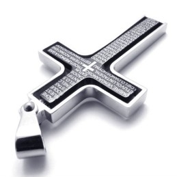 Colgante De Cruz De Titanio Negro