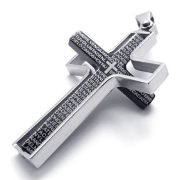 Colgante De Cruz De Titanio Negro