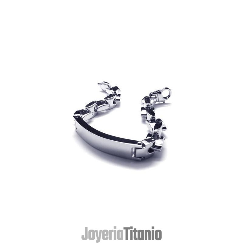 Pulsera De Cadena Con Dijes De Titanio Puro Y Plata Para Hombre Y Niño Pulsera De Cadena Con Dijes De Titanio Puro Y Plata Para Hombre Y Niño