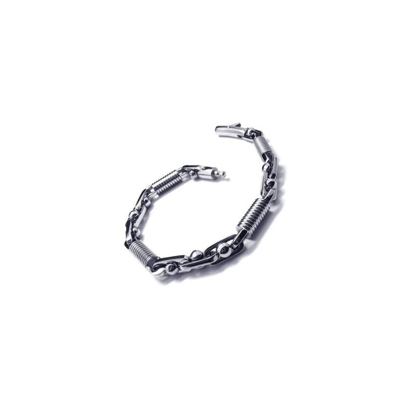 Pulsera Con Dije De Titanio Puro 316L En Plata Para Hombre Y Niño Pulsera Con Dije De Titanio Puro 316L En Plata Para Hombre Y Niño
