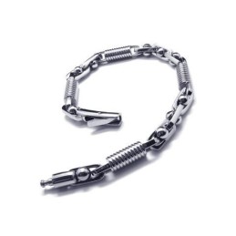 Pulsera Con Dije De Titanio Puro 316L En Plata Para Hombre Y Niño