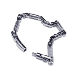 Pulsera Con Dije De Titanio Puro 316L En Plata Para Hombre Y Niño