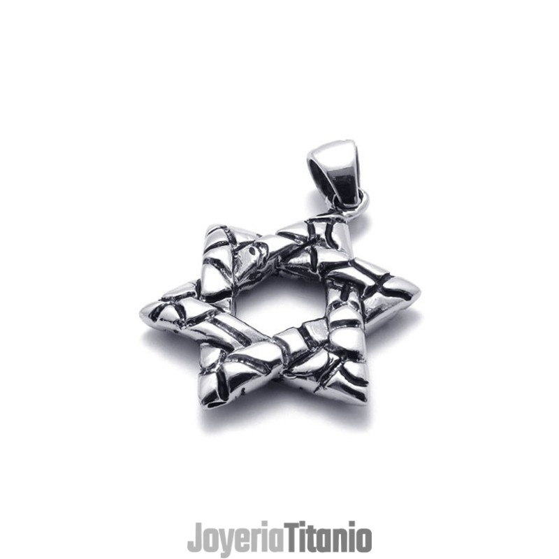 Colgante De Titanio Con Hexagrama De La Suerte Colgante De Titanio Con Hexagrama De La Suerte