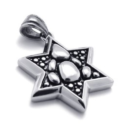 Colgante De Titanio Con Estrella De La Suerte