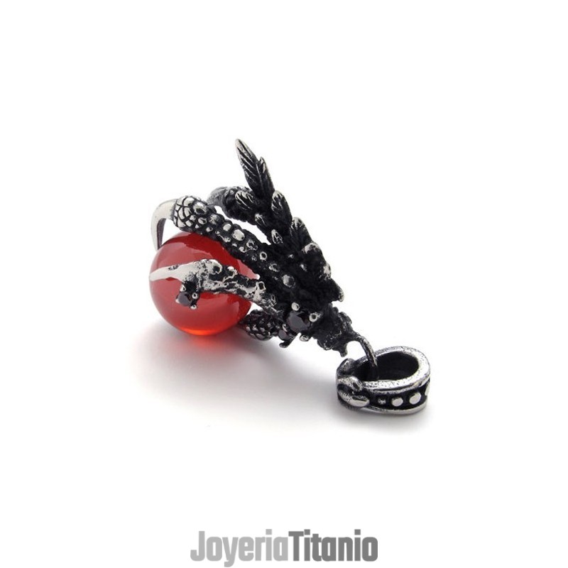 Colgante De Titanio Con Gema De Garra