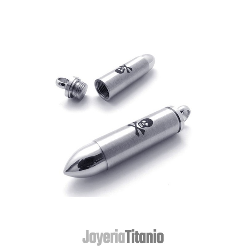 Colgante De Titanio Con Forma De Bala