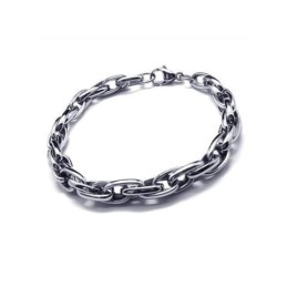 Pulsera De Cadena De Titanio Puro Con Dije De Plata Para Hombre Y Niño