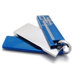 Colgante De Titanio Azul