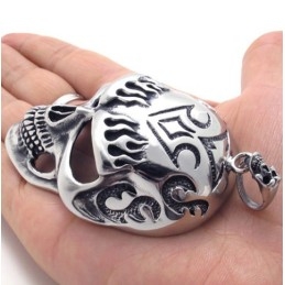 Colgante De Titanio Con Máscara De Calavera