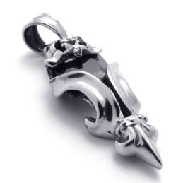 Colgante De Titanio Con Diamante Negro