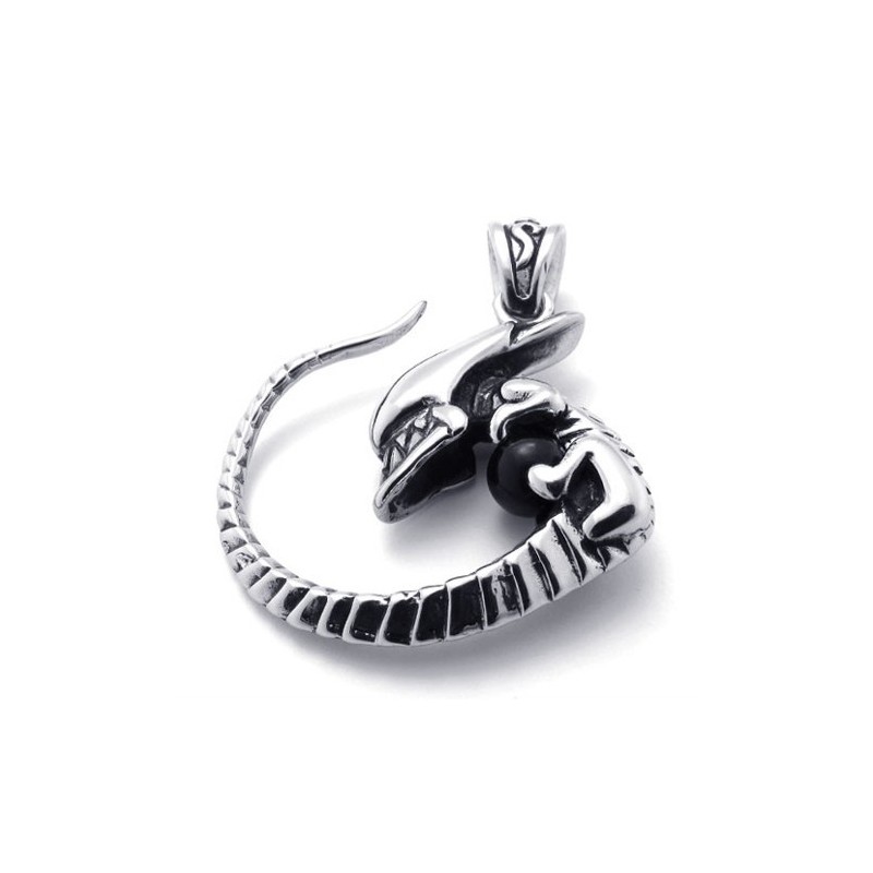 Colgante De Titanio Con Diamante Negro Colgante De Titanio Con Diamante Negro