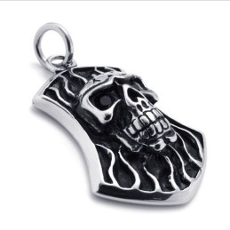 Colgante De Titanio Con Calavera