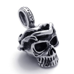 Colgante De Titanio Con Calavera