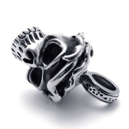 Colgante De Titanio Con Calavera