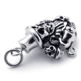 Colgante De Titanio Con Calavera