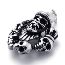 Colgante De Titanio Con Calavera