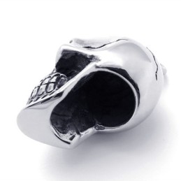 Colgante De Titanio Con Calavera De Diamante Negro