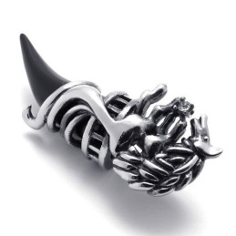 Colgante De Titanio De Cuerno Negro